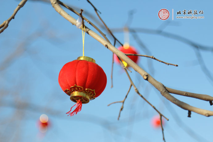 红红的灯笼挂满枝头，吉祥漫天飞舞