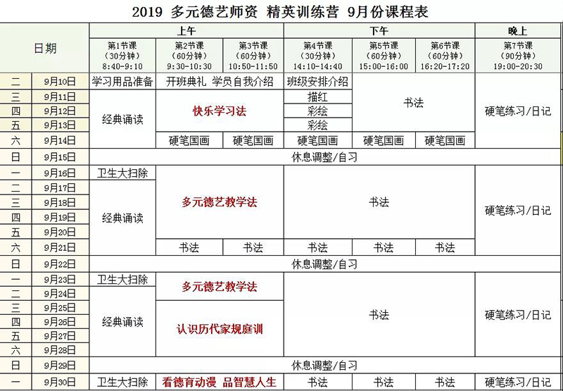 多元德艺师资精英训练营