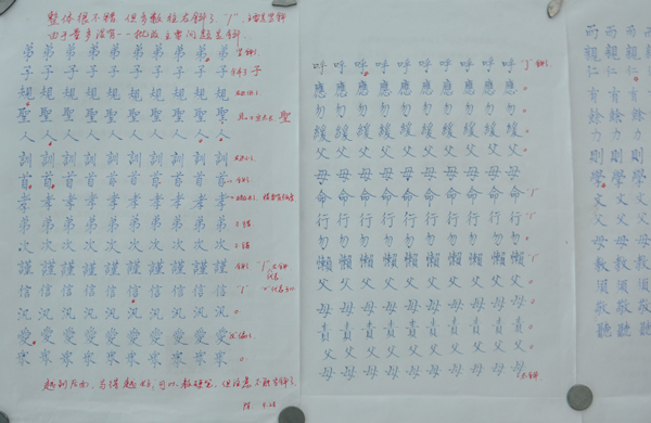 傅先生书法学习相册:硬笔基本功